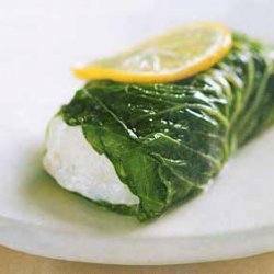 Romaine-Wrapped Halibut