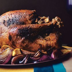 Stuffed Turkey with Lemon, Oregano, and Red Onions