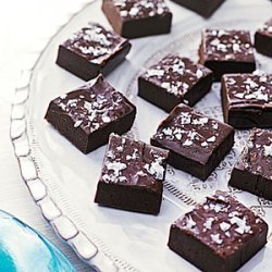 Bittersweet Fudge with Sea Salt