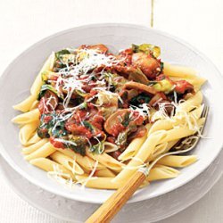 Pasta with Tomato-Mushroom Sauce