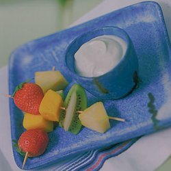 Caribbean Fruits With Key Lime Dip