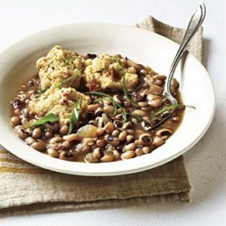 Black-Eyed Peas and Cornmeal Dumplings