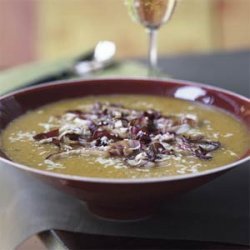 Butternut Squash Soup with Seared Radicchio