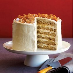 Spice Cake with Coffee Toffee Crunch