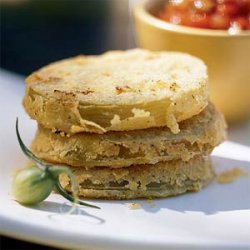 Unfried Green Tomatoes with Fresh Tomato Gravy