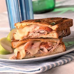 Turkey-Basil Monte Cristo Sandwiches