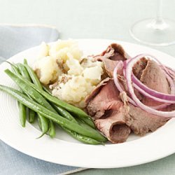 Flank Steak With Mashed Potatoes