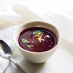  Royal Blueberry  Gazpacho with Lemon and Mint