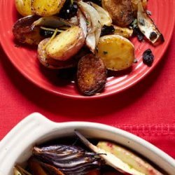 Roasted New Potatoes with Lemon, Oregano, and Olives