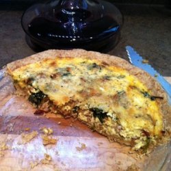 Italian Sausage-Spinach-Cheese Quiche