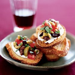 Olive-Goat Cheese Bruschetta