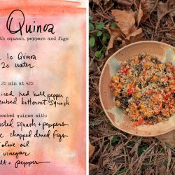 Quinoa with Butternut Squash and Red Bell Pepper