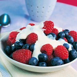 Fresh Berries with Maple Cream