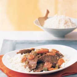 Stir-Fried Beef with Ginger-Carrot Sauce