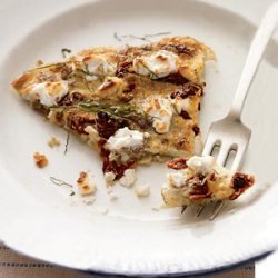 Sun-Dried Tomato, Goat Cheese, and Fresh Basil Frittata