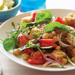 Chickpea Panzanella with Capers