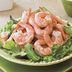 Spicy Boiled Shrimp With Creamy Buttermilk-Avocado Sauce