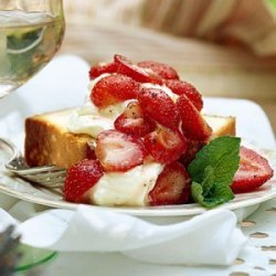 Macerated Berries with Pound Cake and Whipped Cream