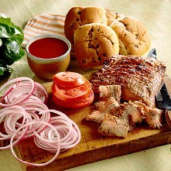 Flank Steak Sandwiches with Apple Barbecue Sauce