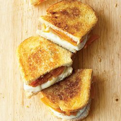 Grilled Fresh Mozzarella and Apricot on Sourdough