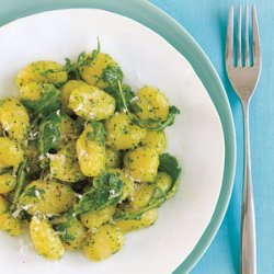 Gnocchi with Walnut-Arugula Pesto