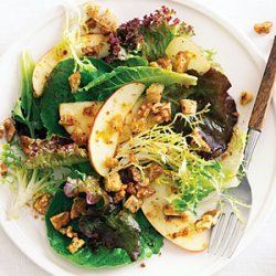 Fall Green Salad with Apples, Nuts, and Pain d'Epice Dressing