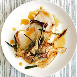 Sole Fillets with Spring Onion  Hay 