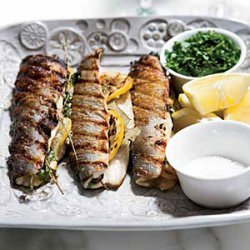 Lemon-Stuffed Grilled Branzino