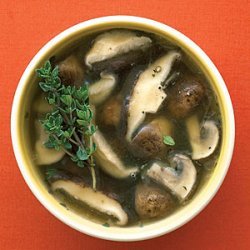 Mushrooms in Sherry Shallot Broth