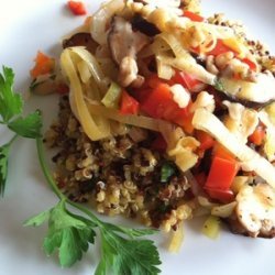 Quinoa with Leeks and Shiitake Mushrooms