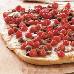 Two-Tomato Turkey Sausage Pizza