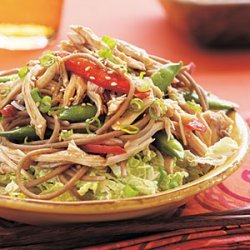 Asian Chicken, Noodle, and Snap Pea Salad