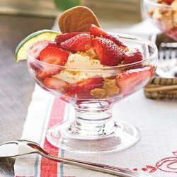 Free-form Strawberry Cheesecake