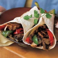 Beef-and-Chicken Fajitas with Peppers and Onions