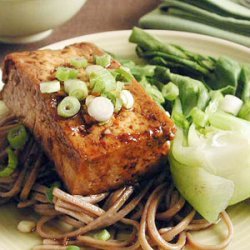 Teriyaki Tofu Steaks with Soba Noodles