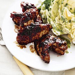 Sweet and Tangy Wings with Butter Lettuce Salad