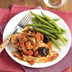 Braised Pork Loin with Port and Dried Plums