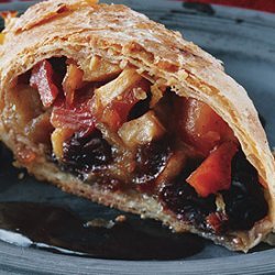 Quince Apple Strudels with Quince Syrup