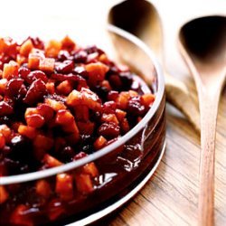 Persimmon Cranberry Sauce