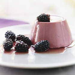 Blackberry Buttermilk Panna Cottas with Blackberry Compote