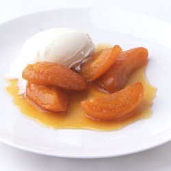 Apricots in Caramel Cognac Sauce