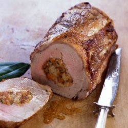 Roast Pork with Apricot and Shallot Stuffing