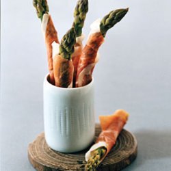 Prosciutto-Wrapped Asparagus with Truffle Butter