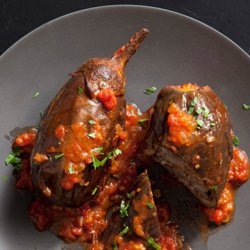 Lebanese Style Stuffed Eggplant