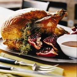 Roast Turkey with Pomegranate Gravy