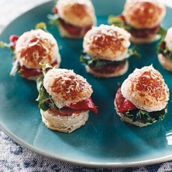 Mini Salami Puff Sandwiches