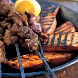 Grilled Sweet Potatoes with Orange-Chipotle Glaze