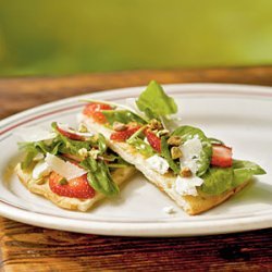 Strawberry, Pistachio, and Goat Cheese Pizza