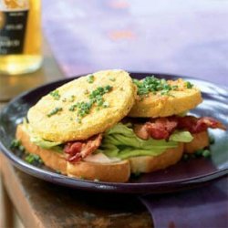 Open-Faced Bacon, Lettuce, and Fried Green Tomato Sandwiches