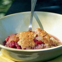 Green-Tomato-and-Raspberry Cobbler